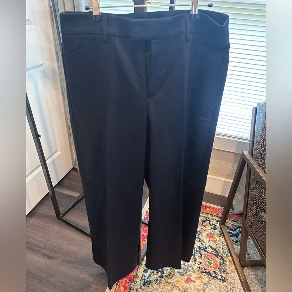 Banana Republic Navy Wide-Leg Trousers